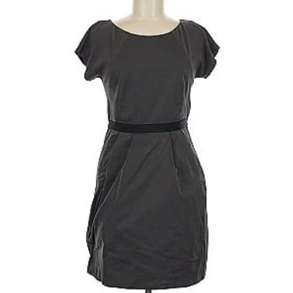 Theory JOENA Short Dress Size 12 Gray‎ Fit Flare A-Line Cap Sleeve 91075604 - Picture 9 of 15